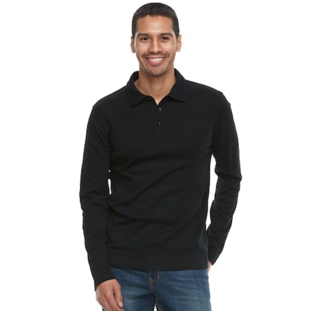 💥Apt. 9 Soft Touch long sleeve polo